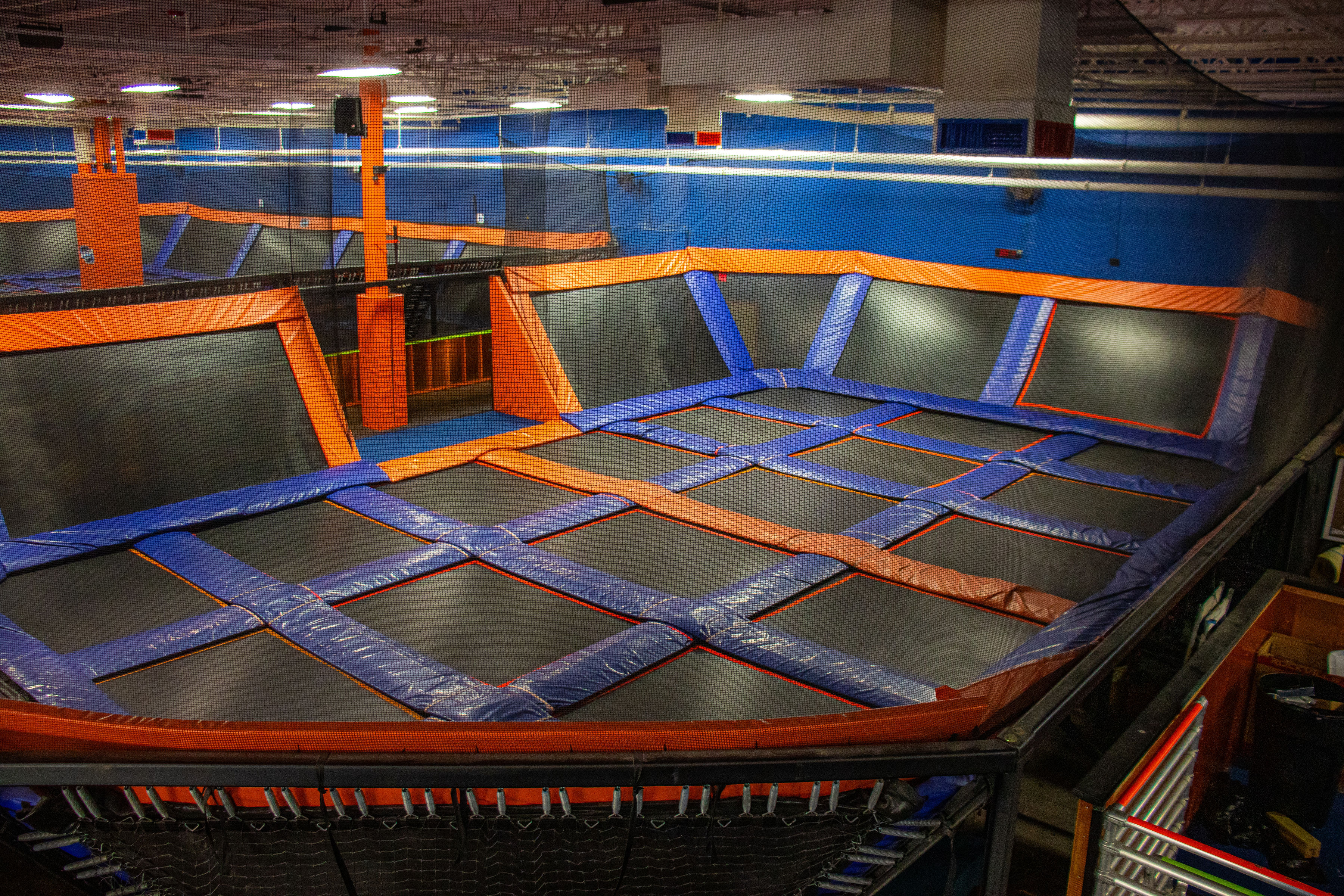 Former trampoline court inside Unit C01